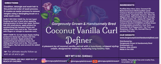 Coconut Vanilla Curl Definer